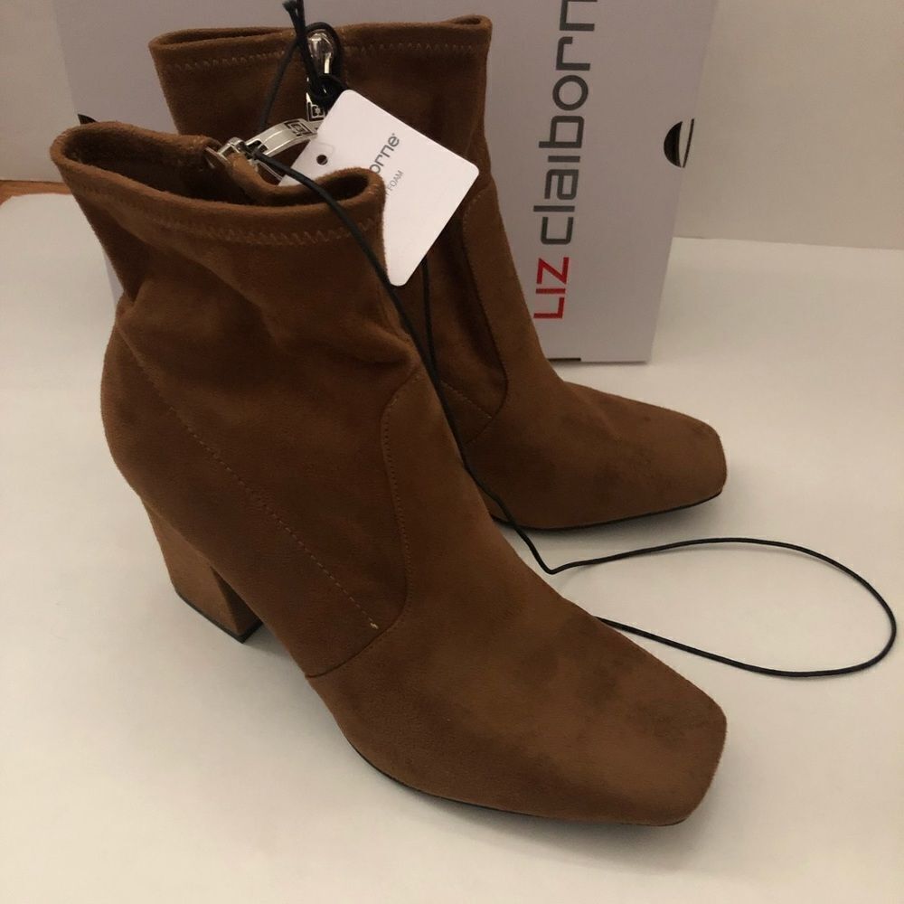 Liz Claiborne Brown Ankle Boots